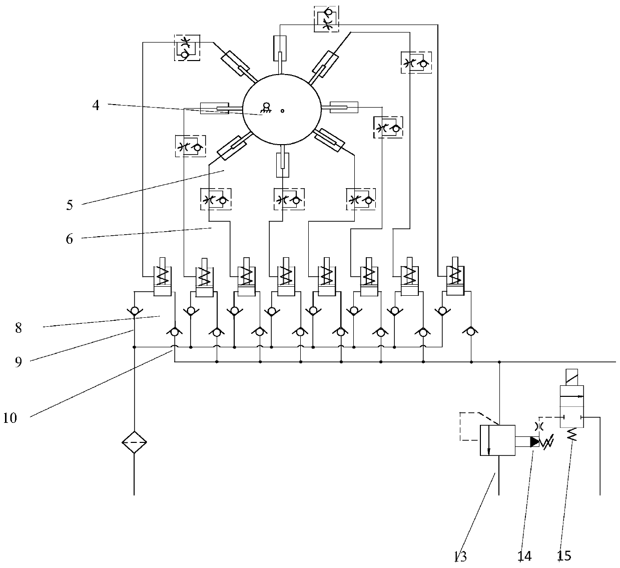 An automatic hydraulic power generation deceleration belt device