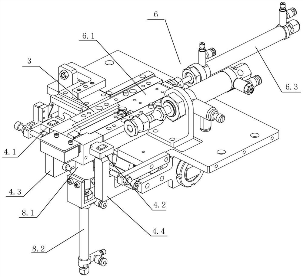 Full-automatic clamp feeding and clamping mechanism