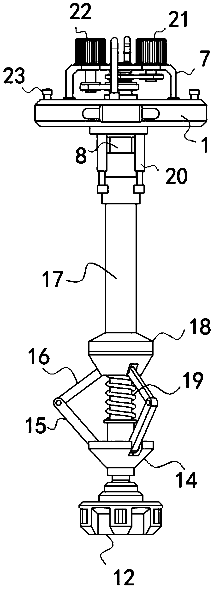 Improvement device and improvement method for collapsible loess roadbed