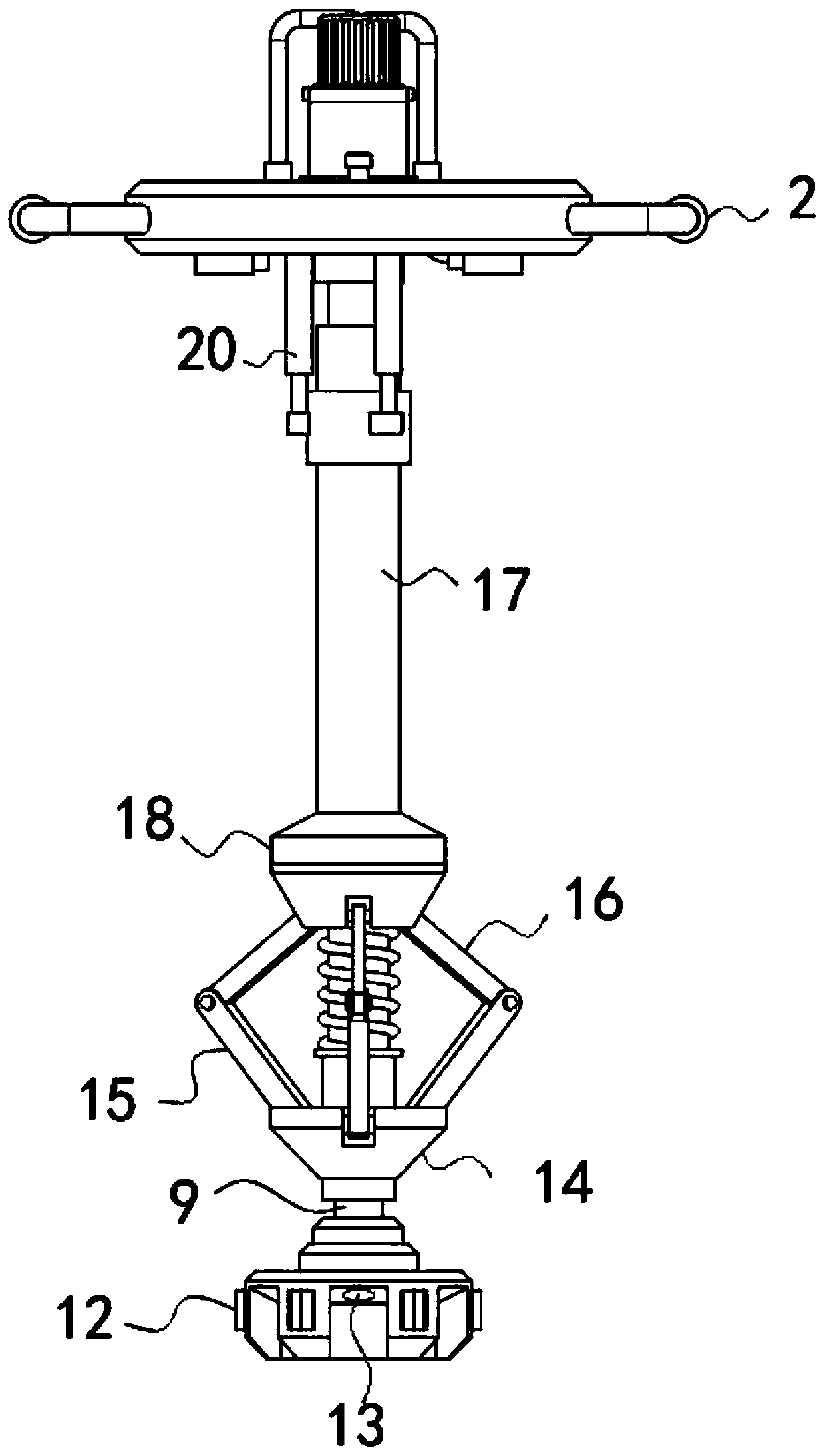 Improvement device and improvement method for collapsible loess roadbed