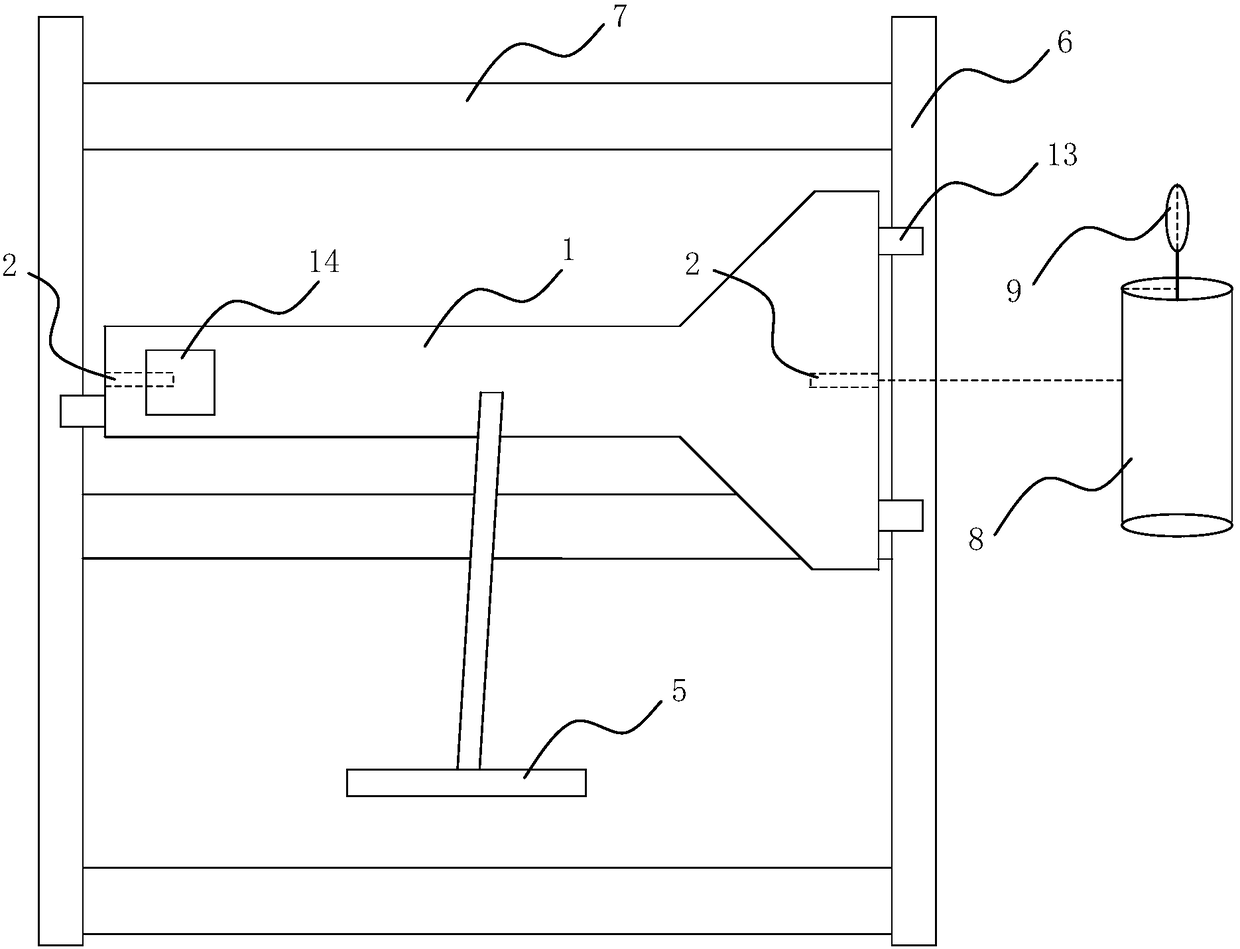 A railway track measurement mark point positioning device and system