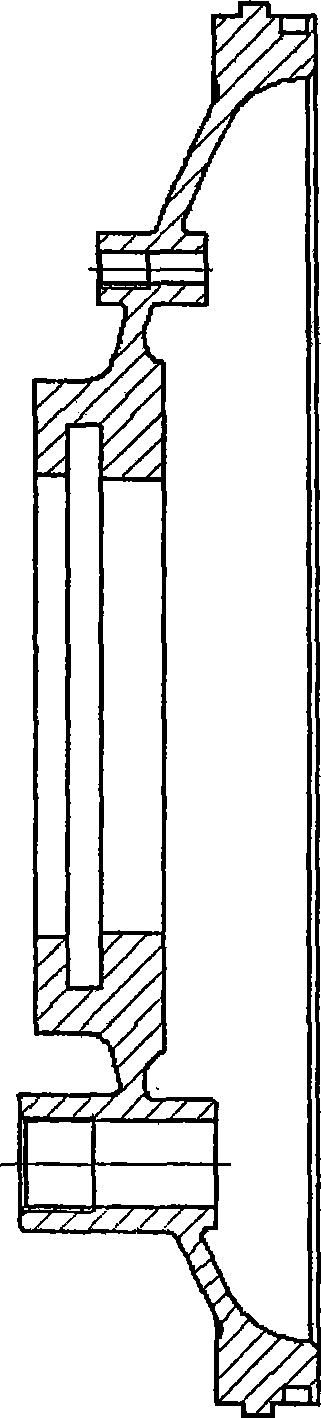 Counter-pressure casting process for casting parts of door cover