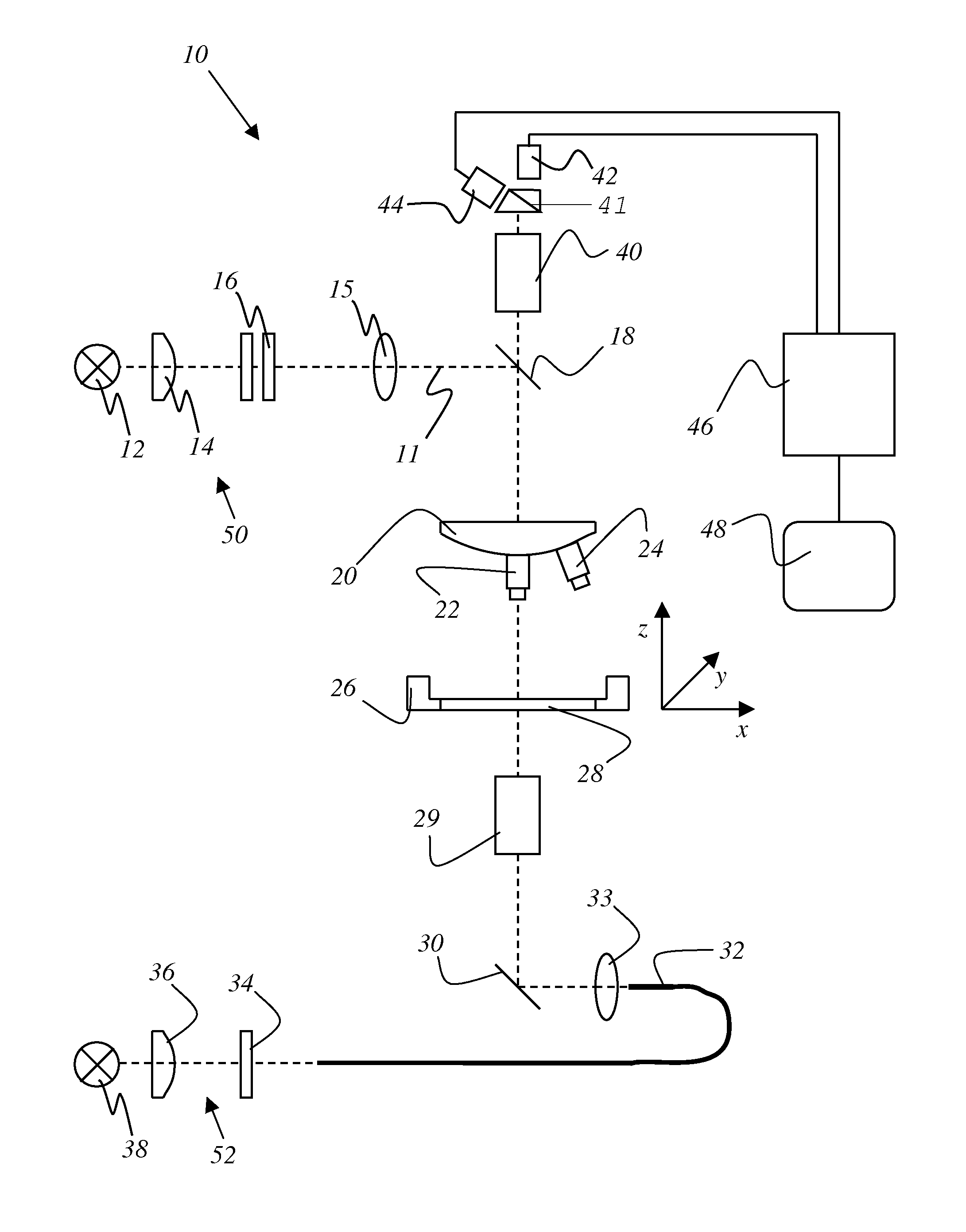 Apparatus and method for inspecting micro-structured devices on a semiconductor substrate