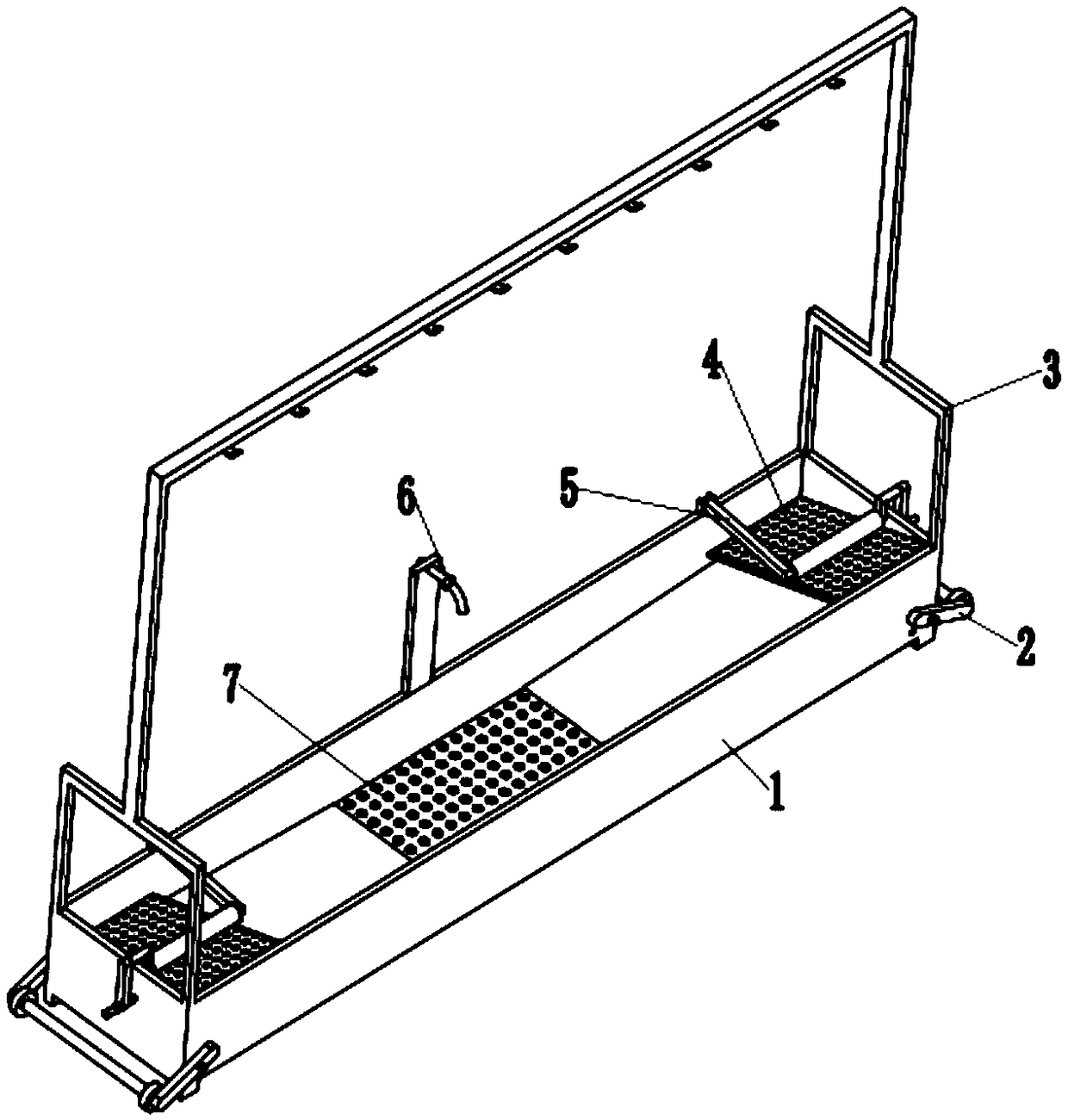 Multifunctional mop rack