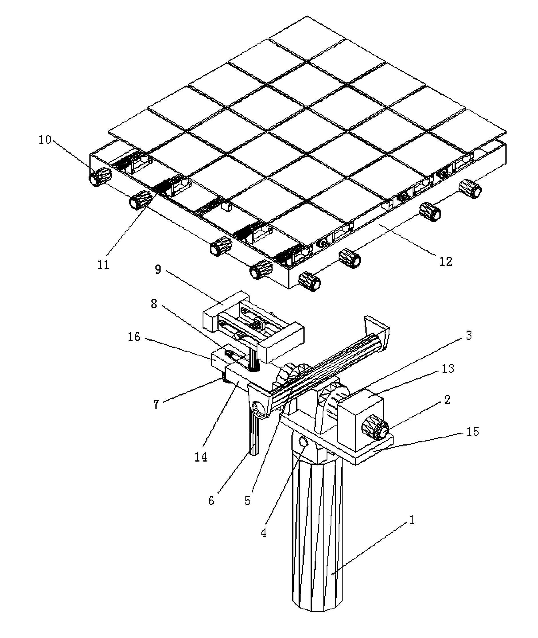 Tracking control mechanism of array collecting lens