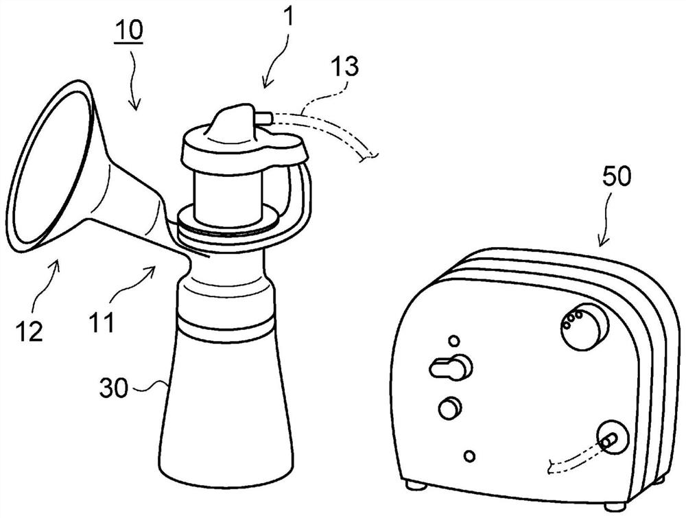 Electric breast pump, control method for electric breast pump, and control program for electric breast pump