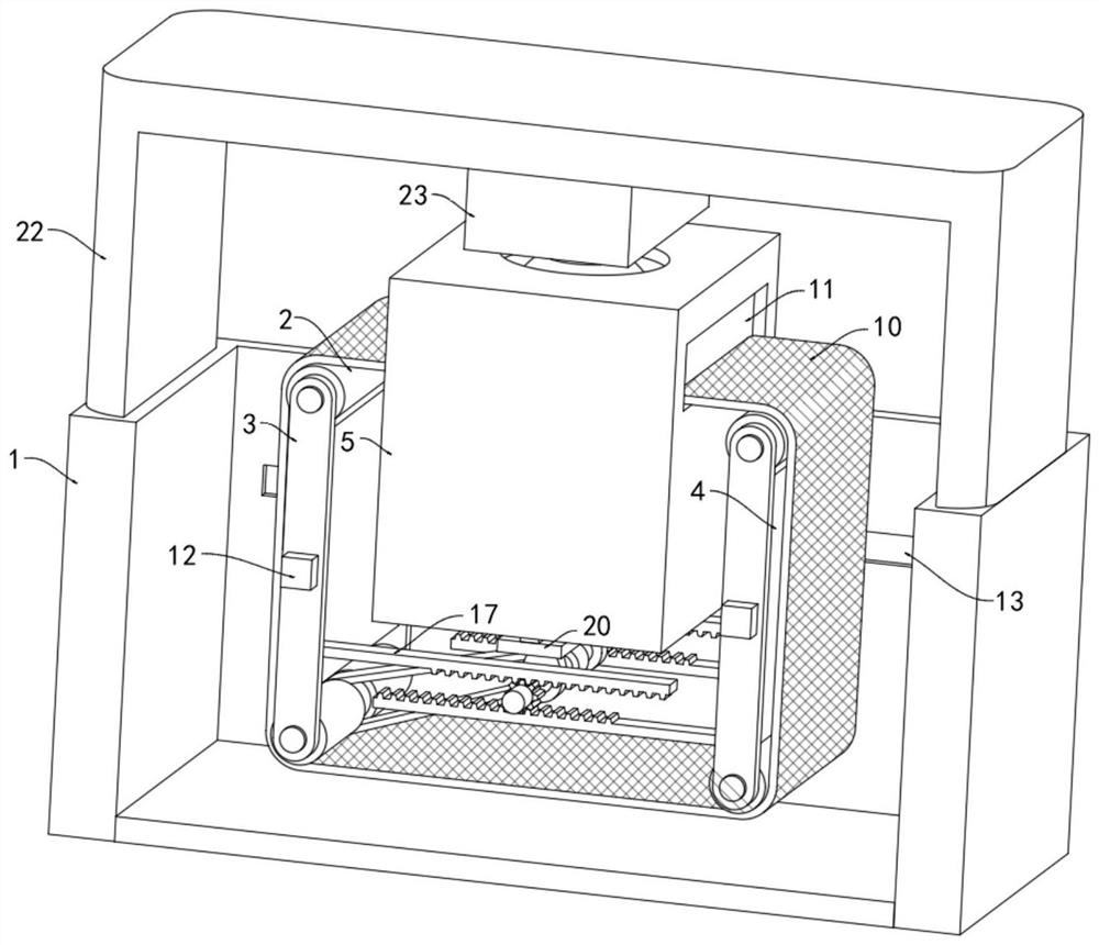 Conveying and cleaning machine for automobile part machining