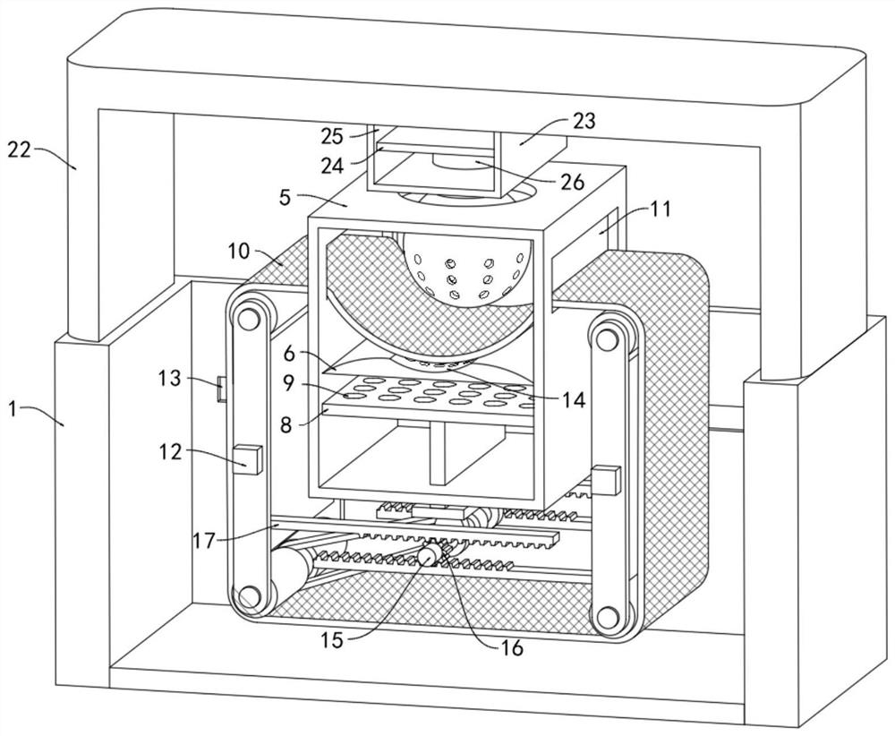 Conveying and cleaning machine for automobile part machining