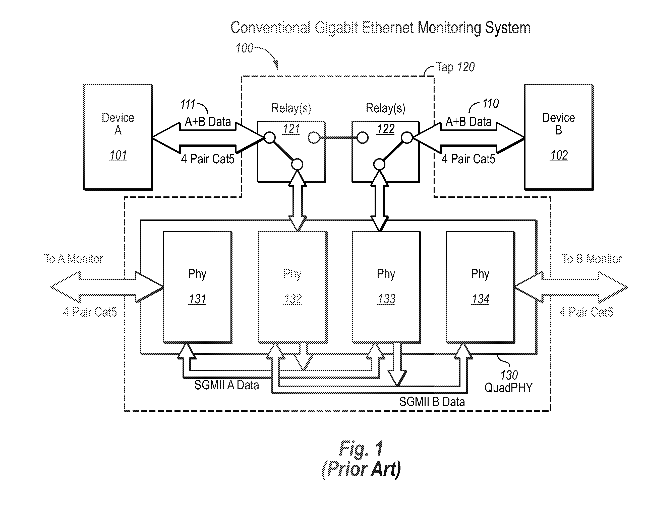 Passive network tap for tapping network data