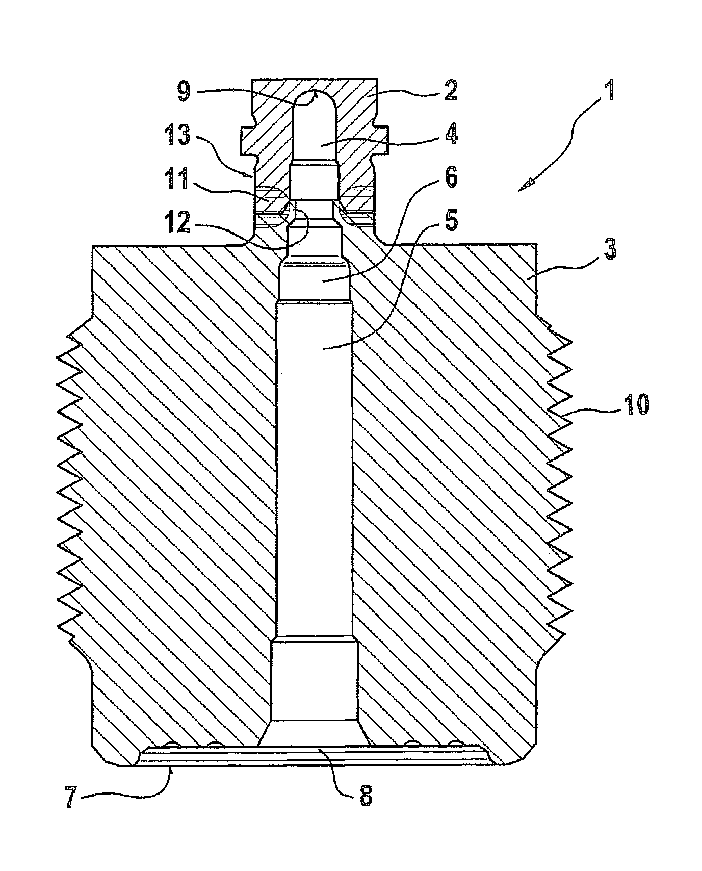 Method for producing a pressure sensor assembly and pressure sensor assembly