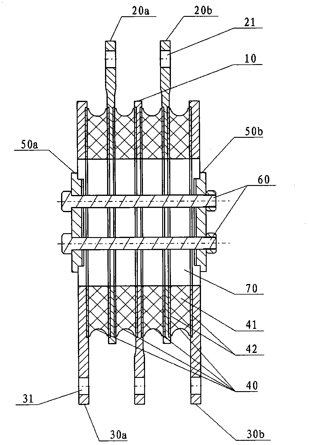 Band type damper and preparation method thereof