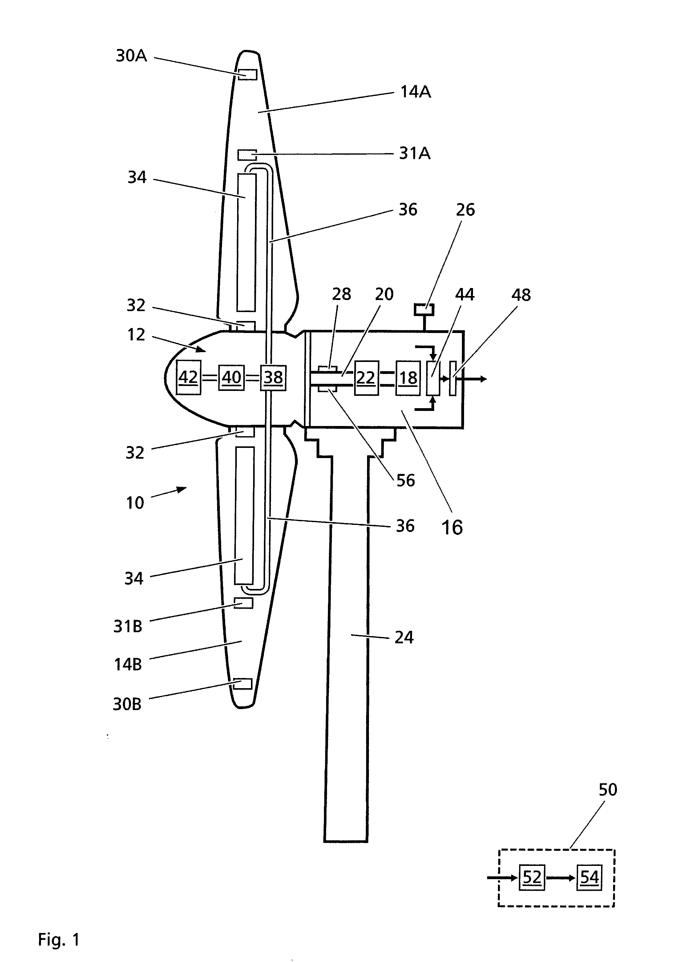 Wind turbine with monitoring sensors