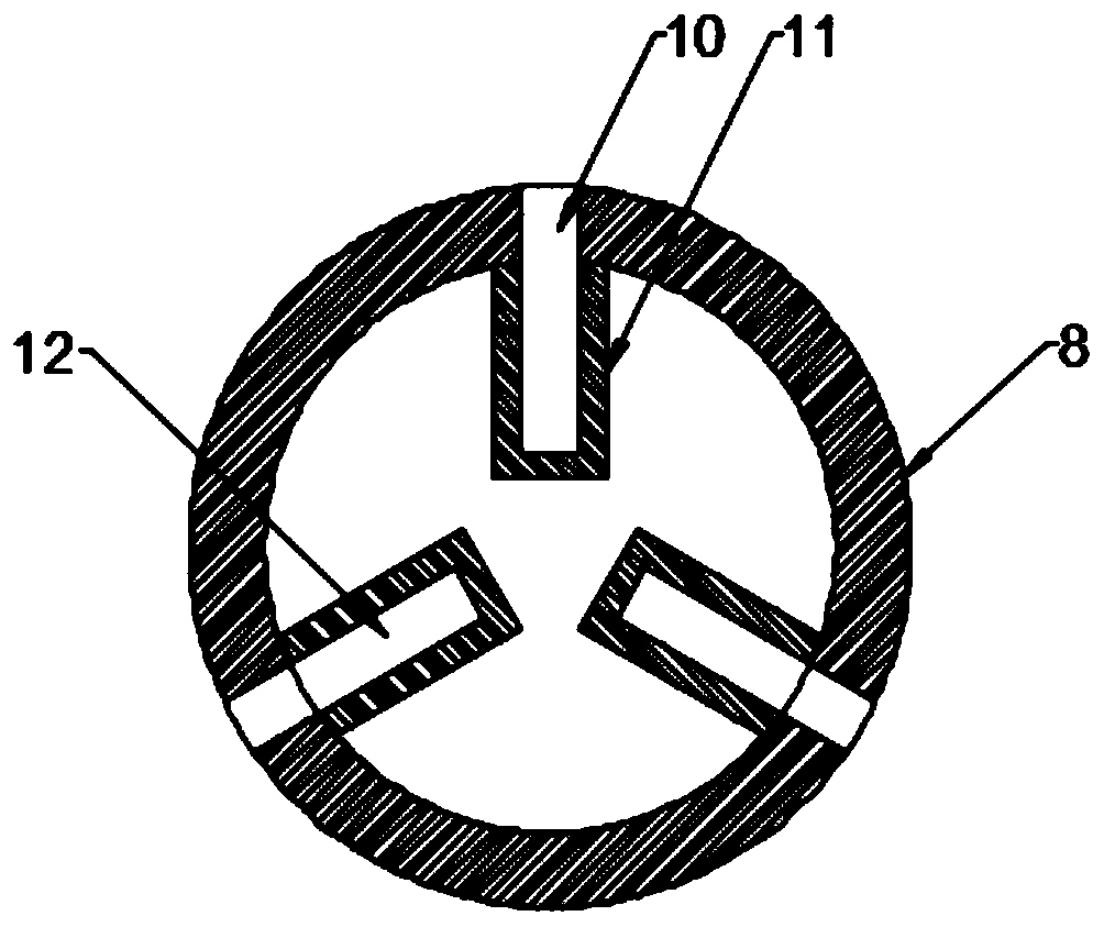 A resource-saving industrial waste gas heat energy secondary utilization device