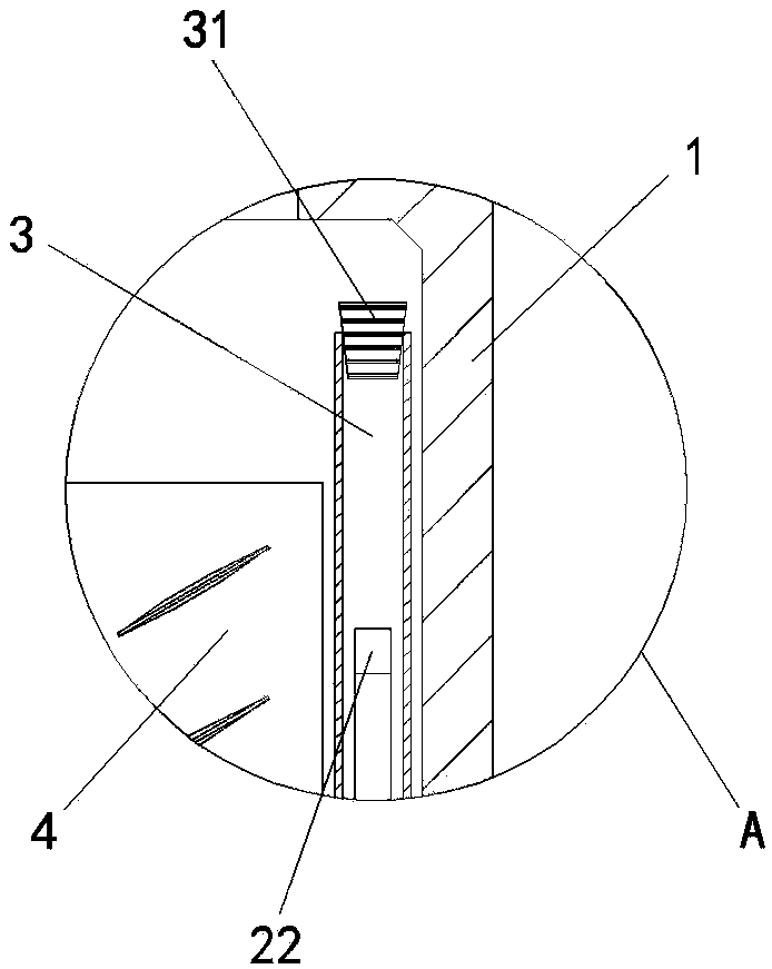 Fiber-optic endoscope used for half-grouting sleeve and machining method of fiber-optic endoscope and application of fiber-optic endoscope