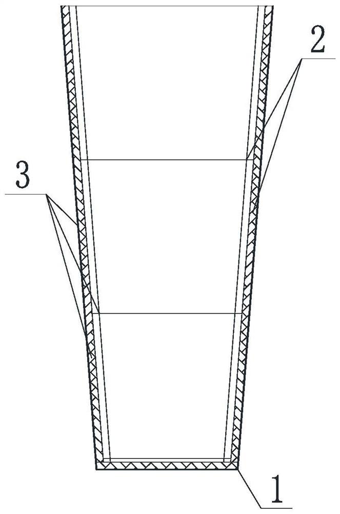 Formwork system for inverted circular truncated cone-shaped cup opening of column foundation of steel structure factory building and construction method