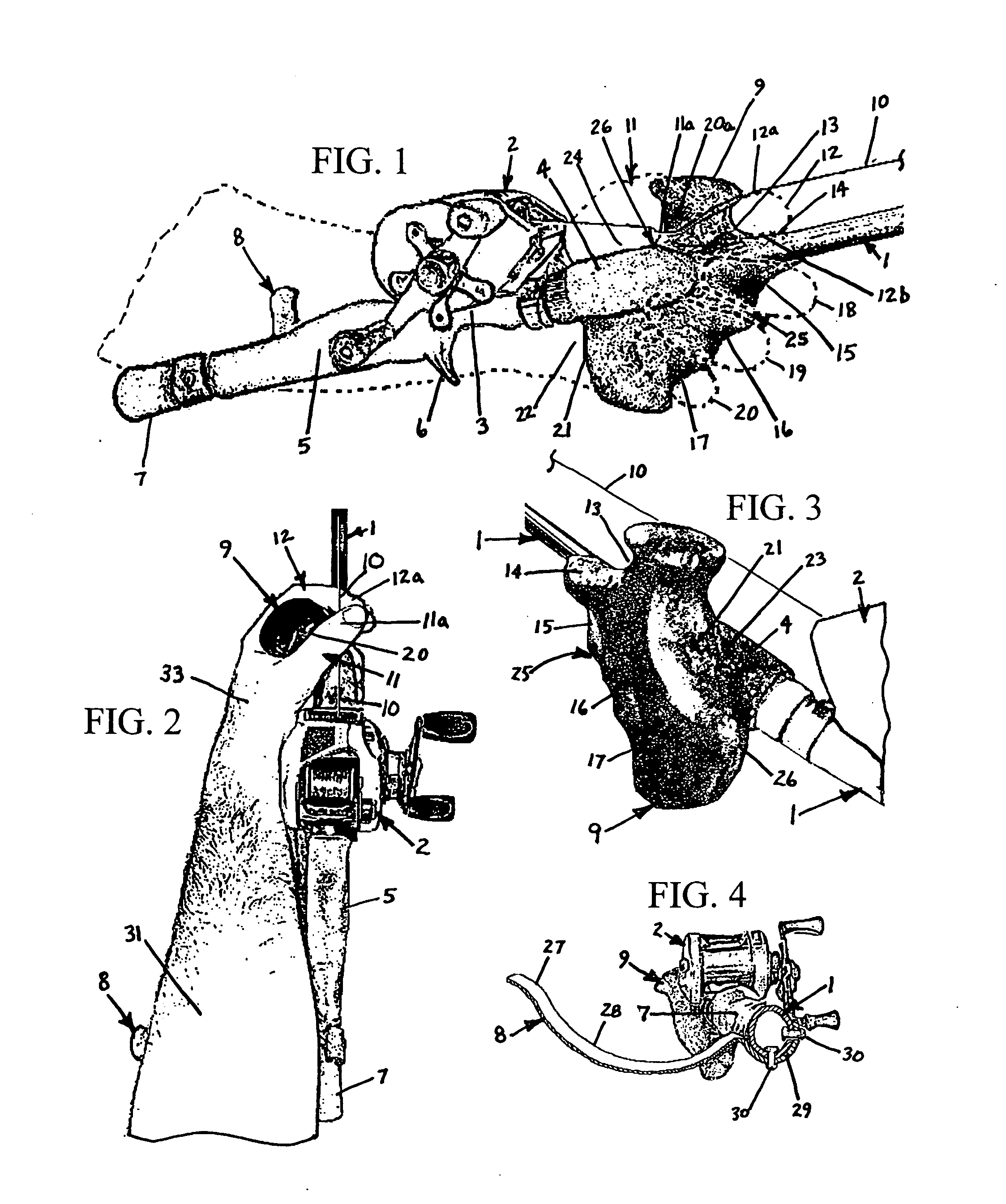 Bait-casting rod handle