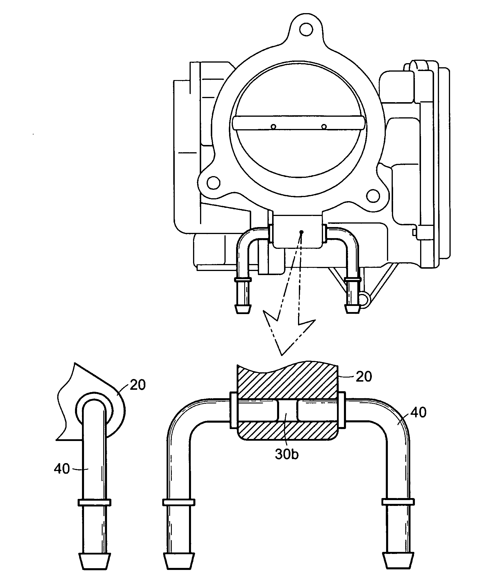 Magnesium throttle body and method of manufacturing the same