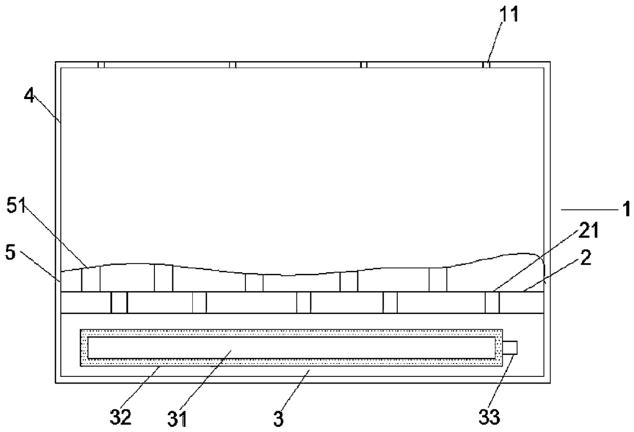 Moisture-holding type packing box for storing fruits and vegetables