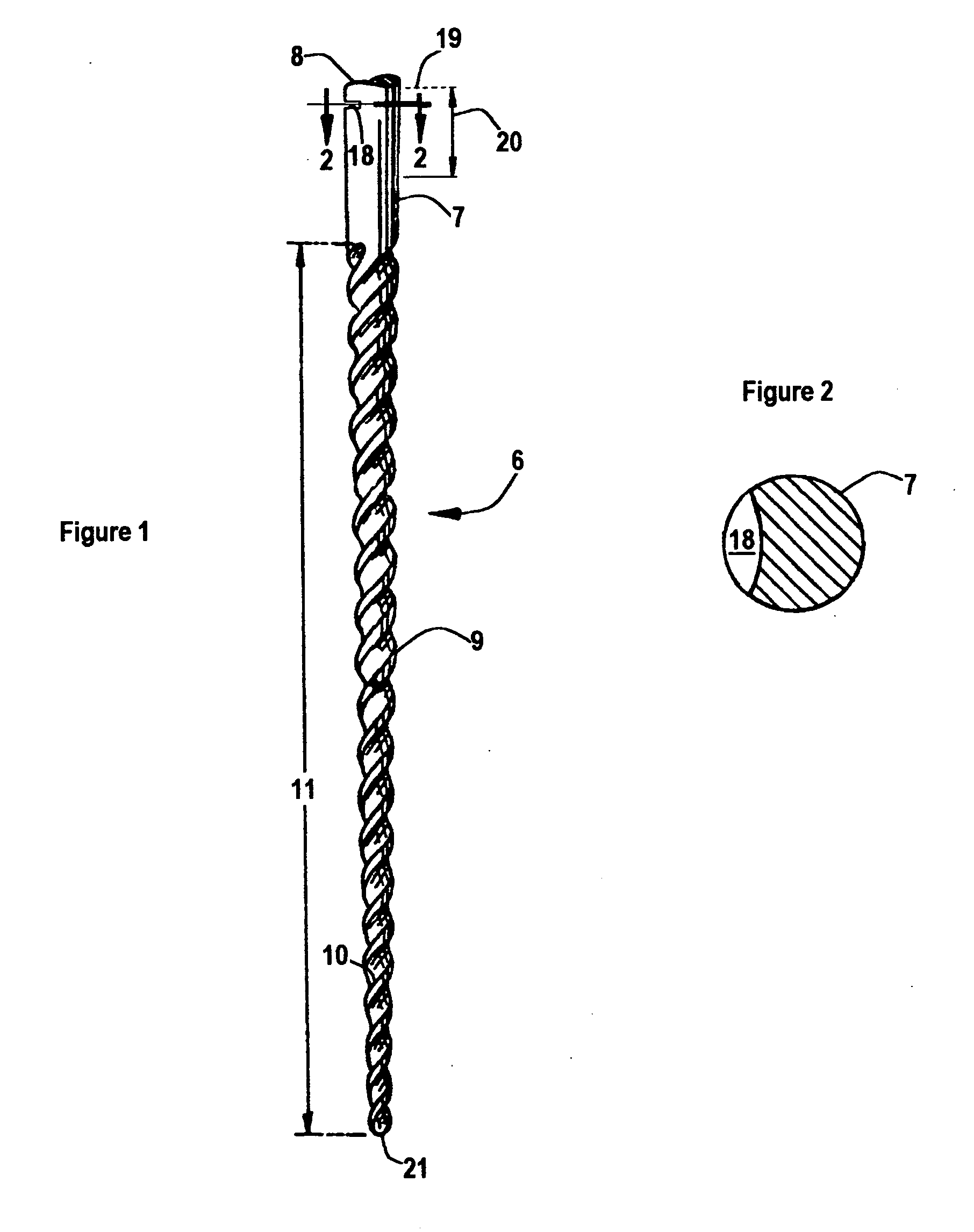 Rotary dental file having a safe breakage point