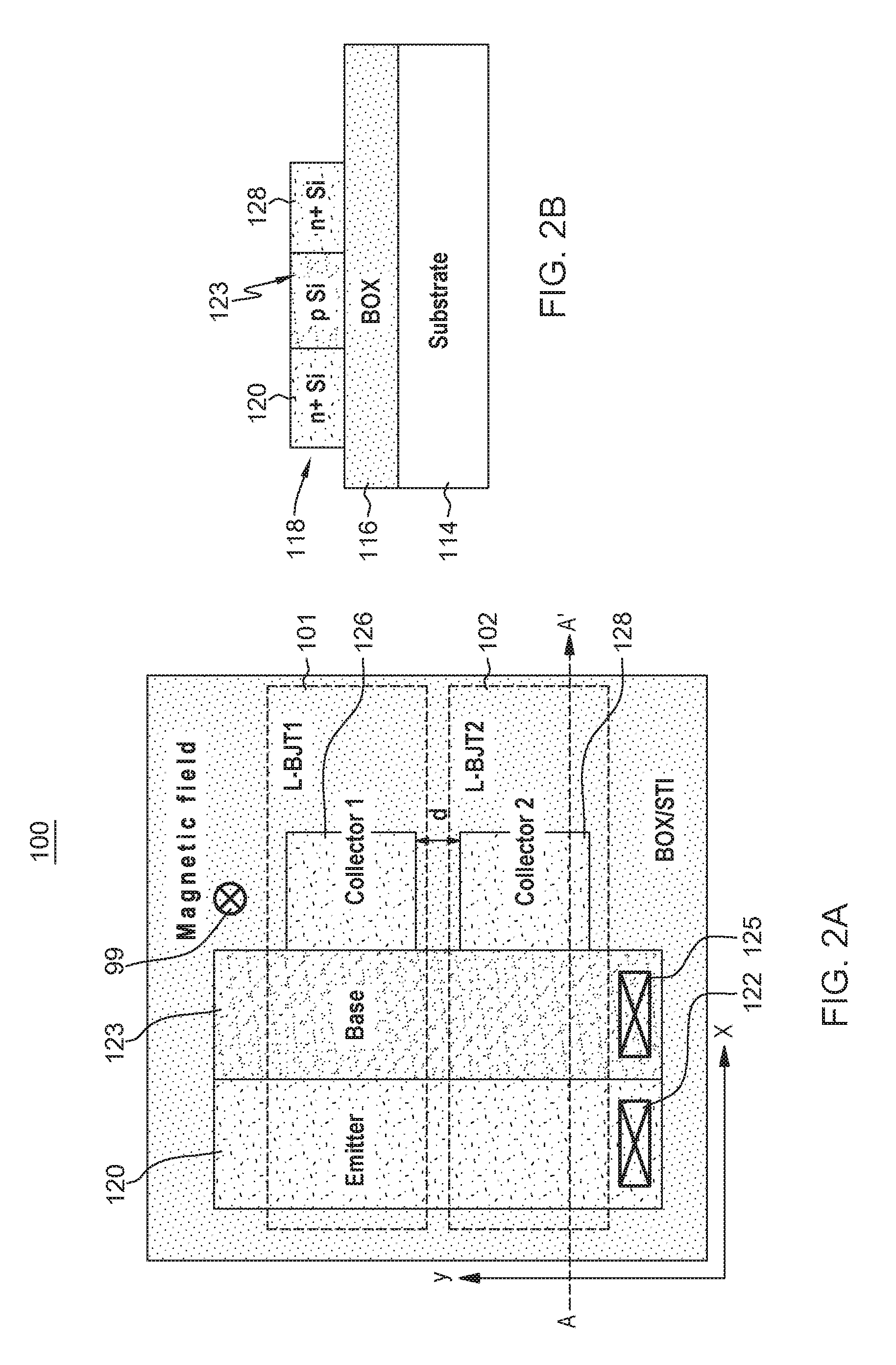 Magnetic-field and magnetic-field gradient sensors based on lateral SOI bipolar transistors