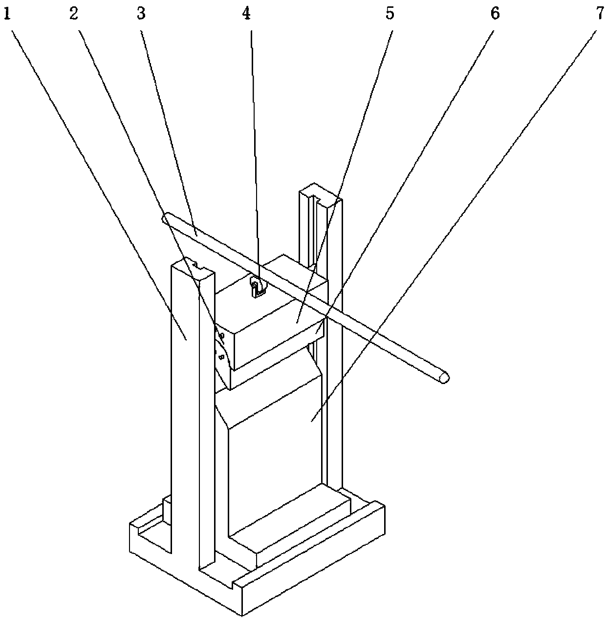 Small-sized manual thin plate bending and forming device