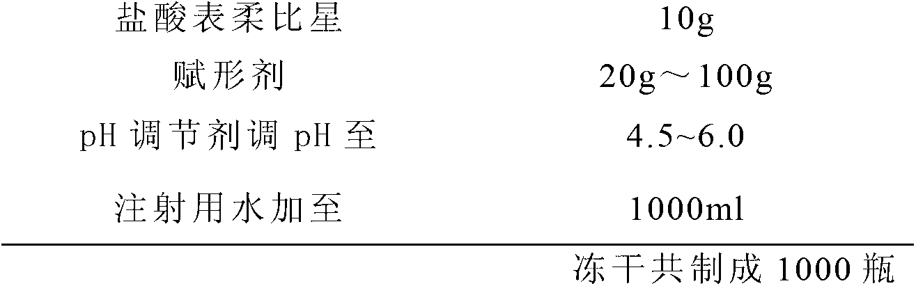 Epirubicin hydrochloride lyophilized injectable powder and preparation method thereof