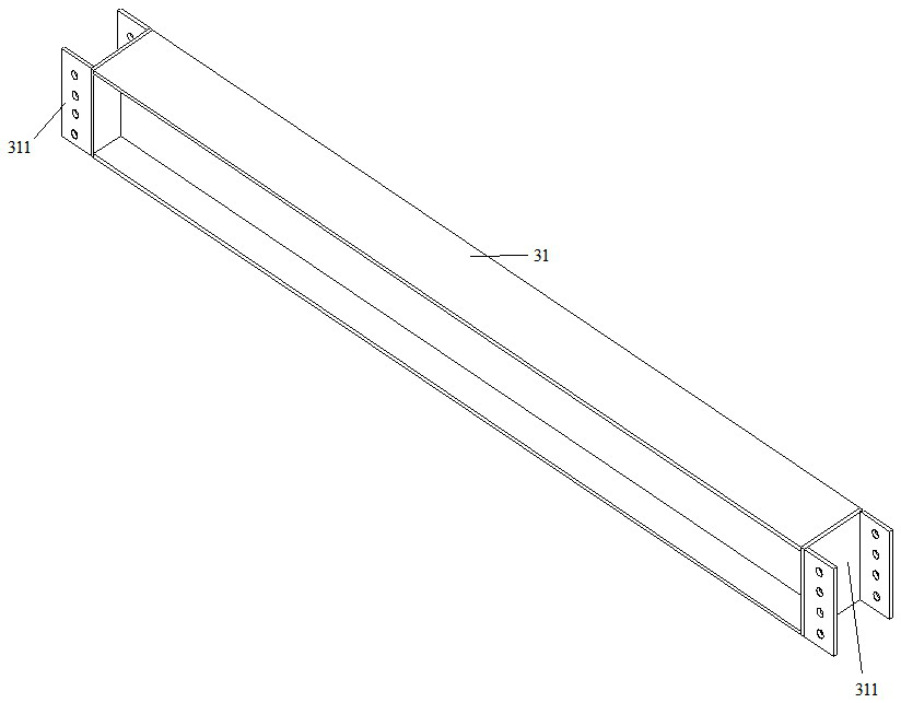 Rock mass internal fracture visualization three-dimensional similar model device