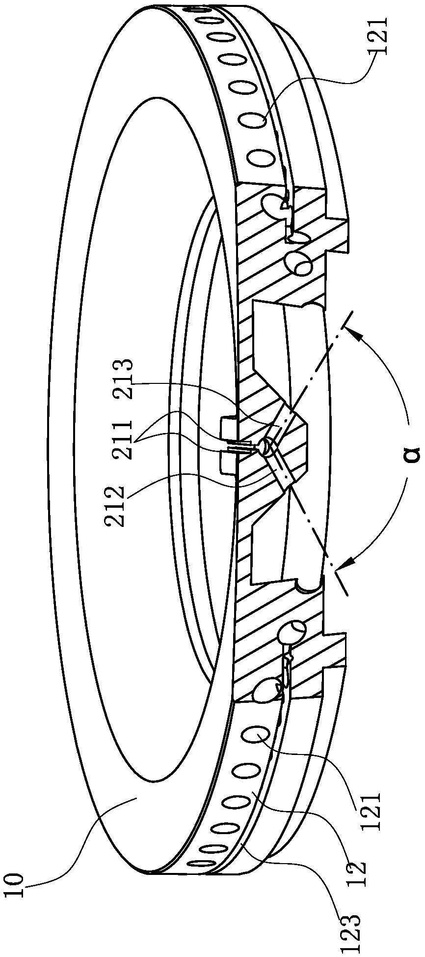 Burner cap used for gas stove