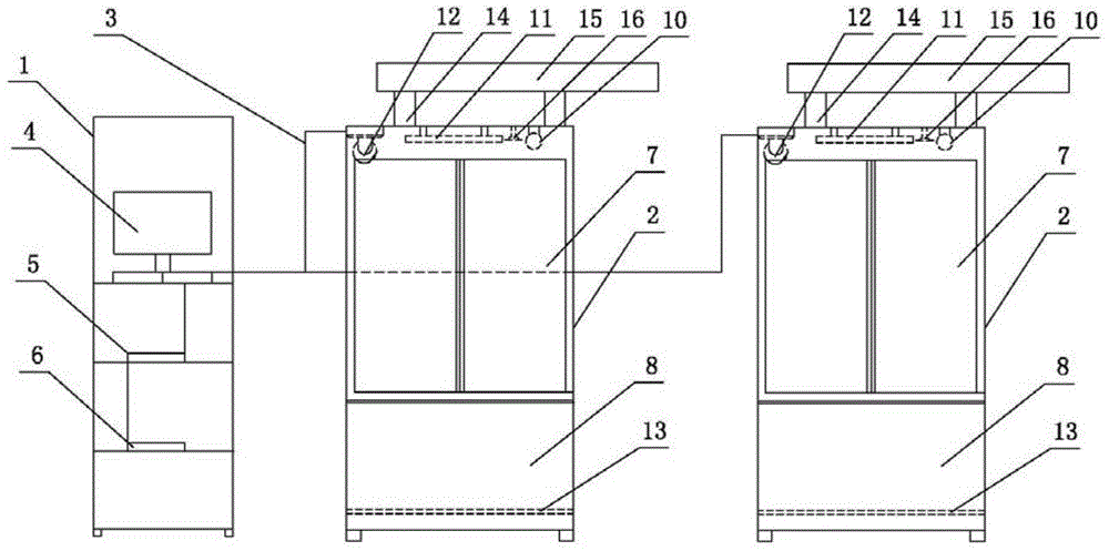 Environmental factor-biological interaction simulation device for terrestrial ecological system