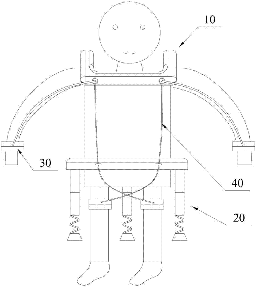 Children limb coordination ability training device