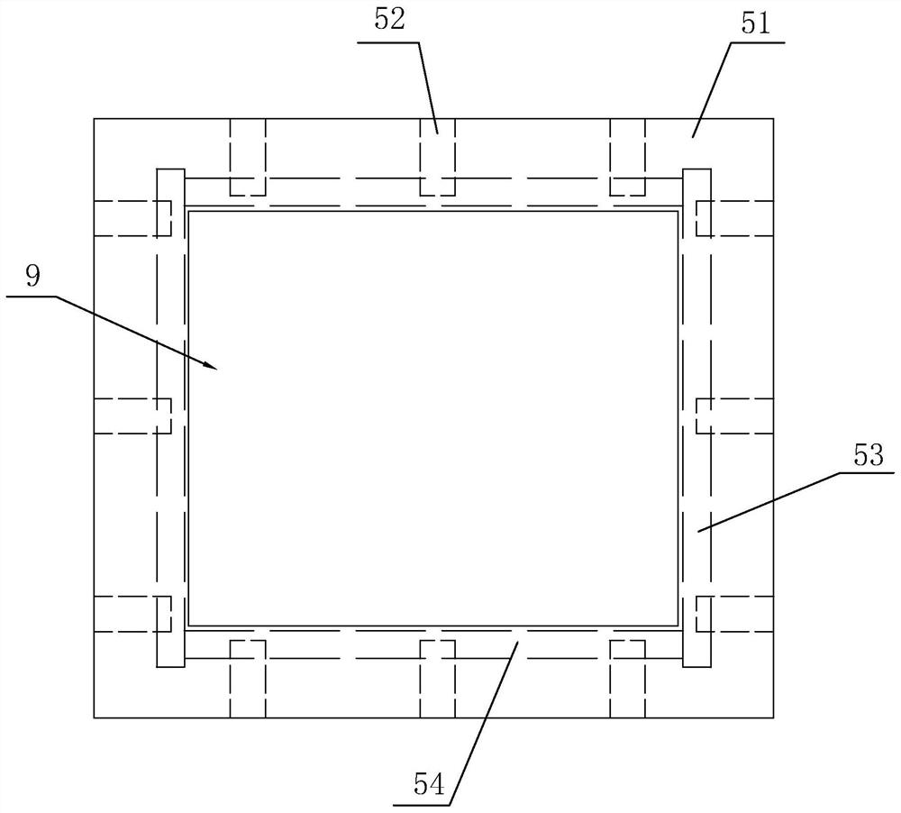 Cooling and curing device for inner box body of diaphragm gas meter