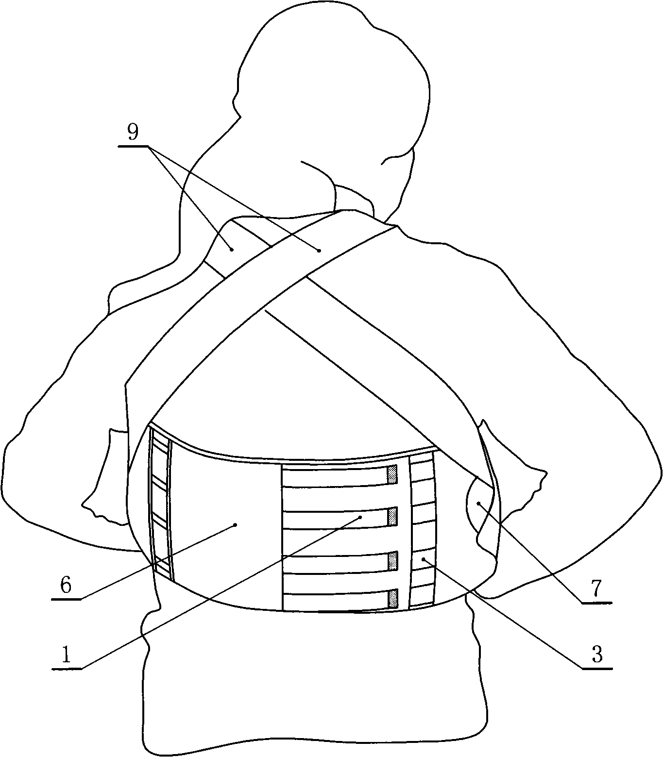 Pressurizing binding band for accessory breast