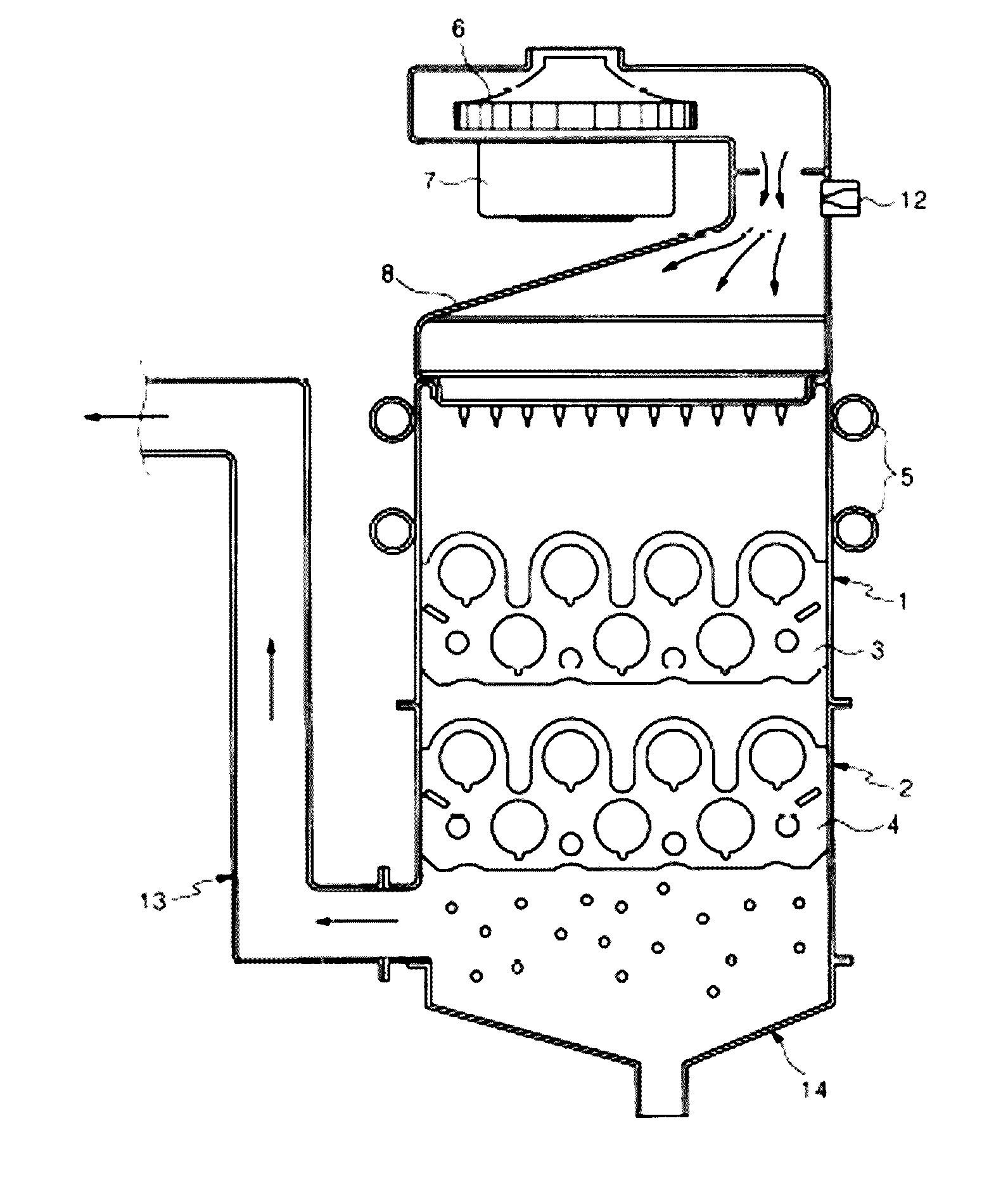 Condensation heat exchanger having dummy pipe