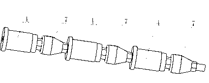 Method and device for realizing large current and high rotation speed electric conduction