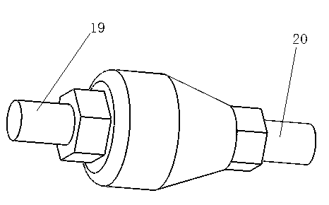 Method and device for realizing large current and high rotation speed electric conduction