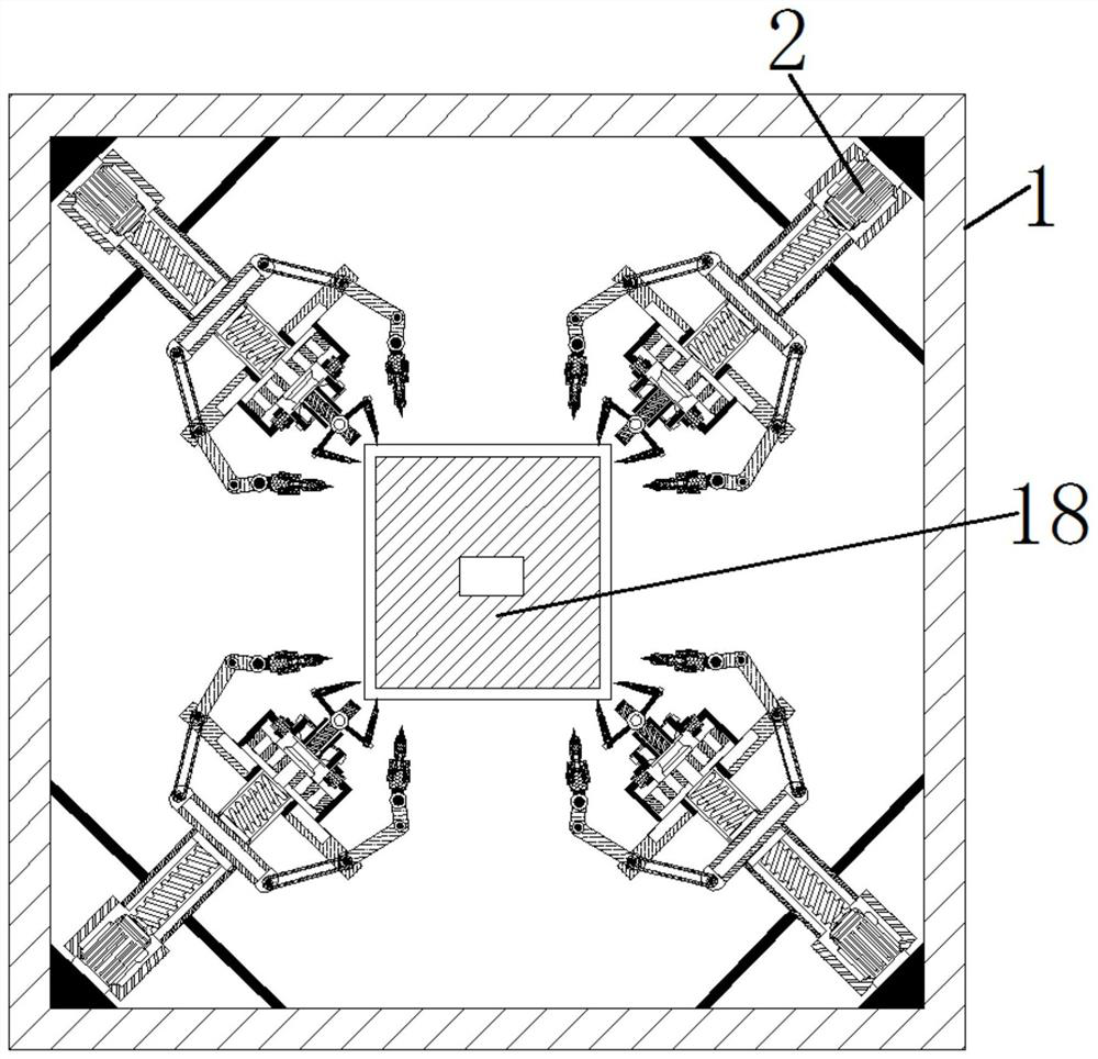 Four-corner fixed clamping carton sealing equipment