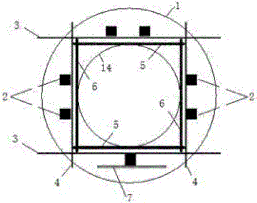 Volume measurement device and measurement method based on flat sample unsaturated soil triaxial test