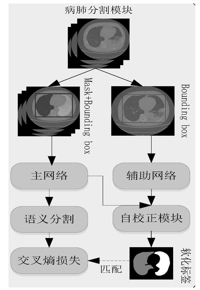 Deep learning-based diseased lung CT segmentation and quantitative analysis method and system