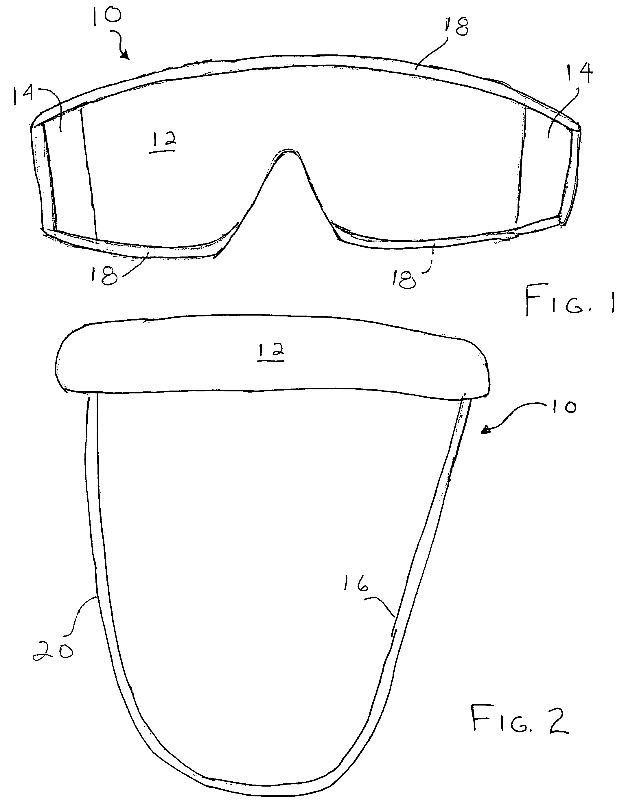 Protective facial shielding having magnetic rims