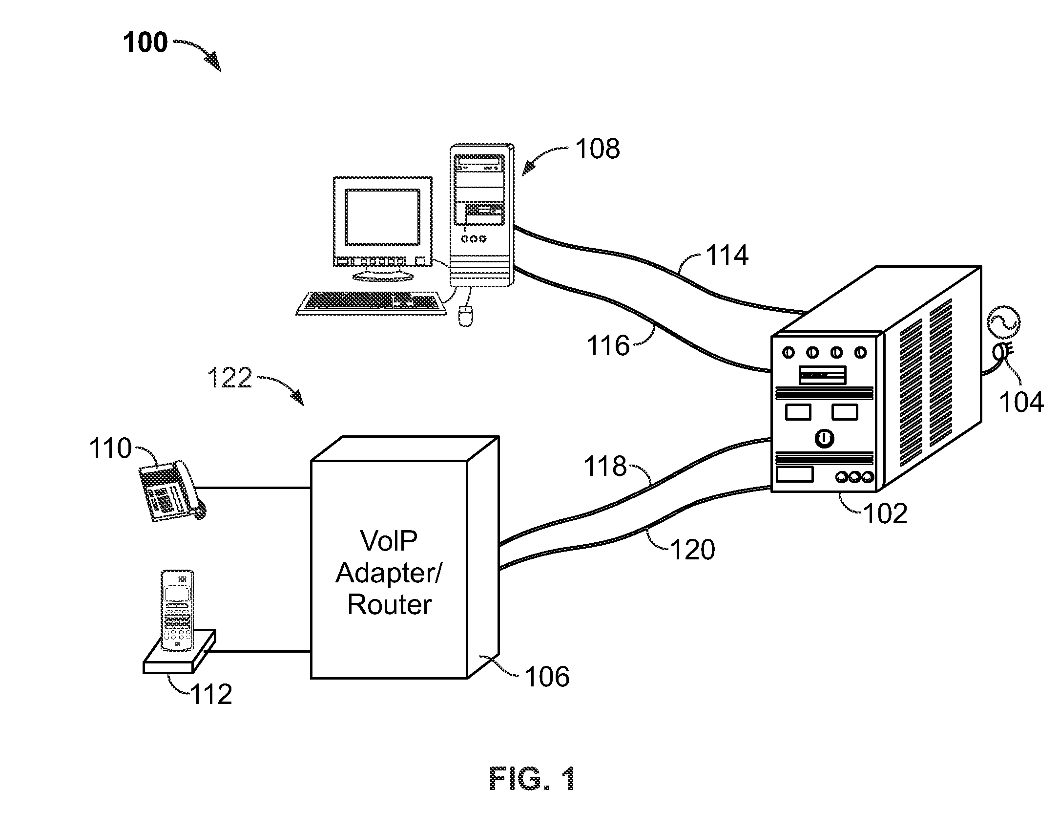 Estimated remaining life of a battery included in an uninterruptible power supply