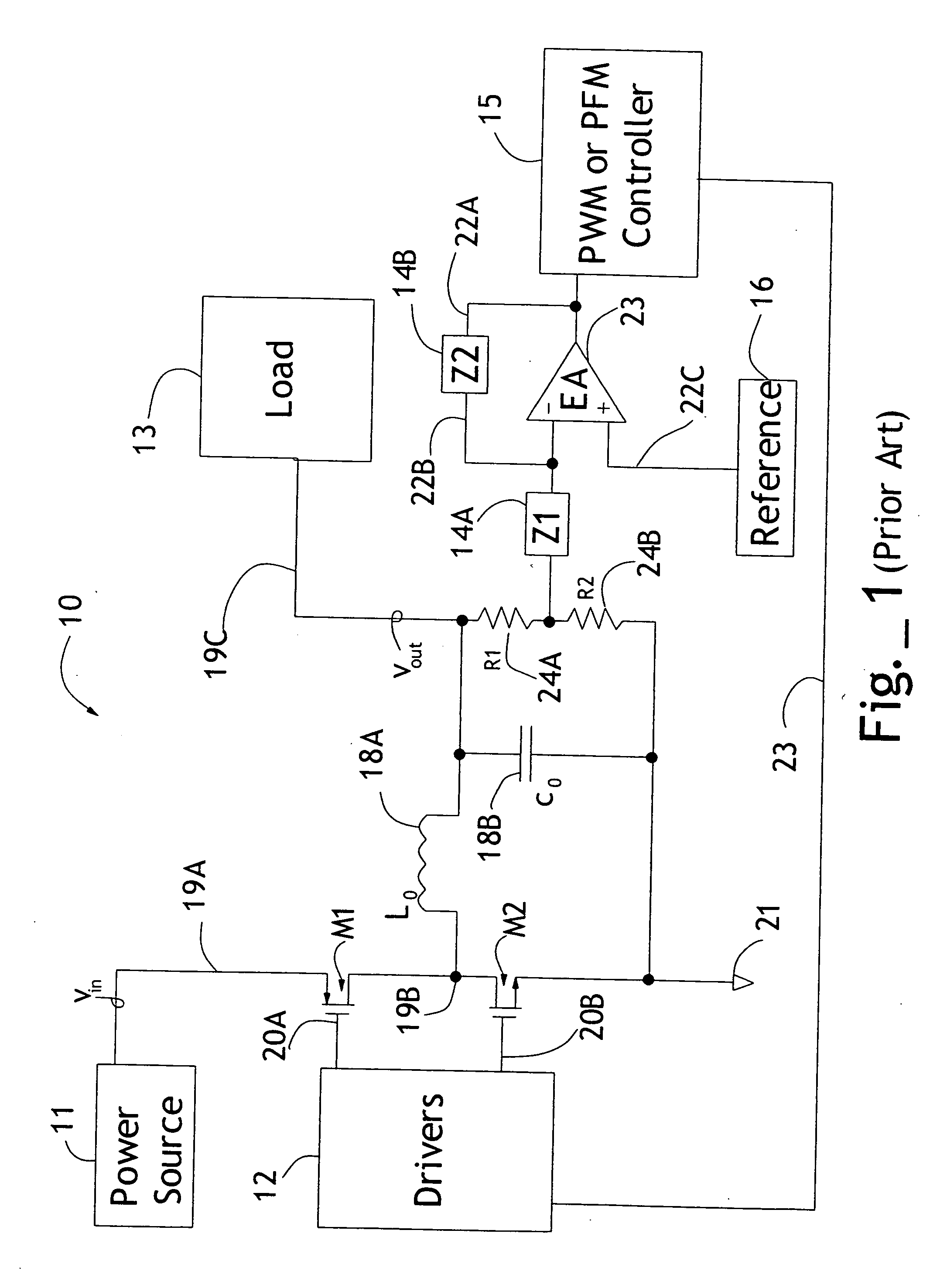 Control loop for switching power converters