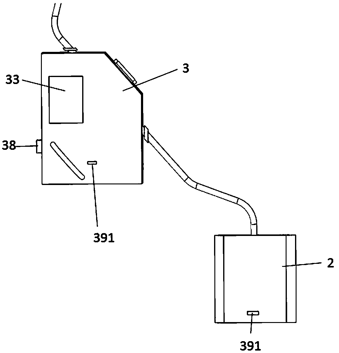 Adjustable chest drainage device