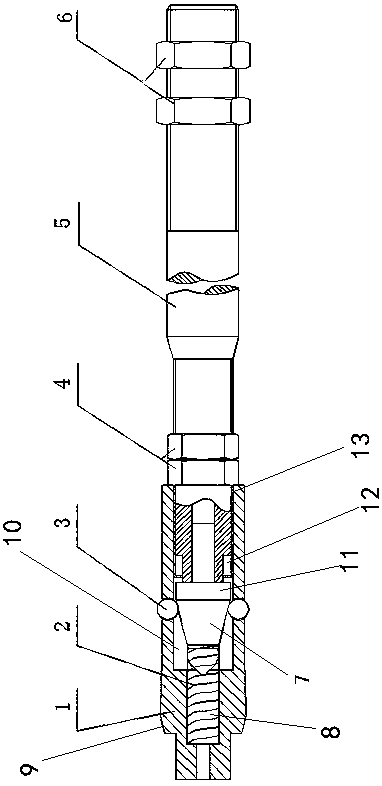 Copper and aluminum compound column wing radiator copper pipe expansion device and pipe expansion method