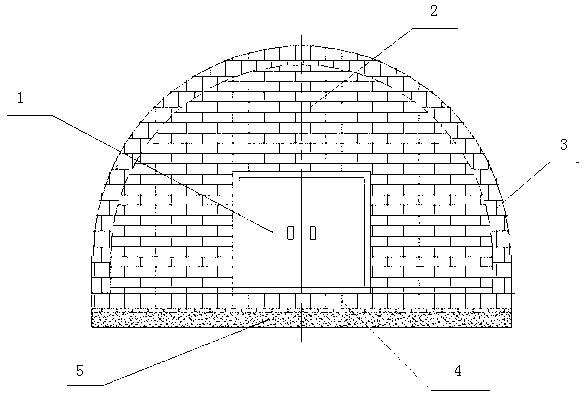 Pressure resistance and pressure relief bricks for coal mine underground seal wall and construction method of seal wall