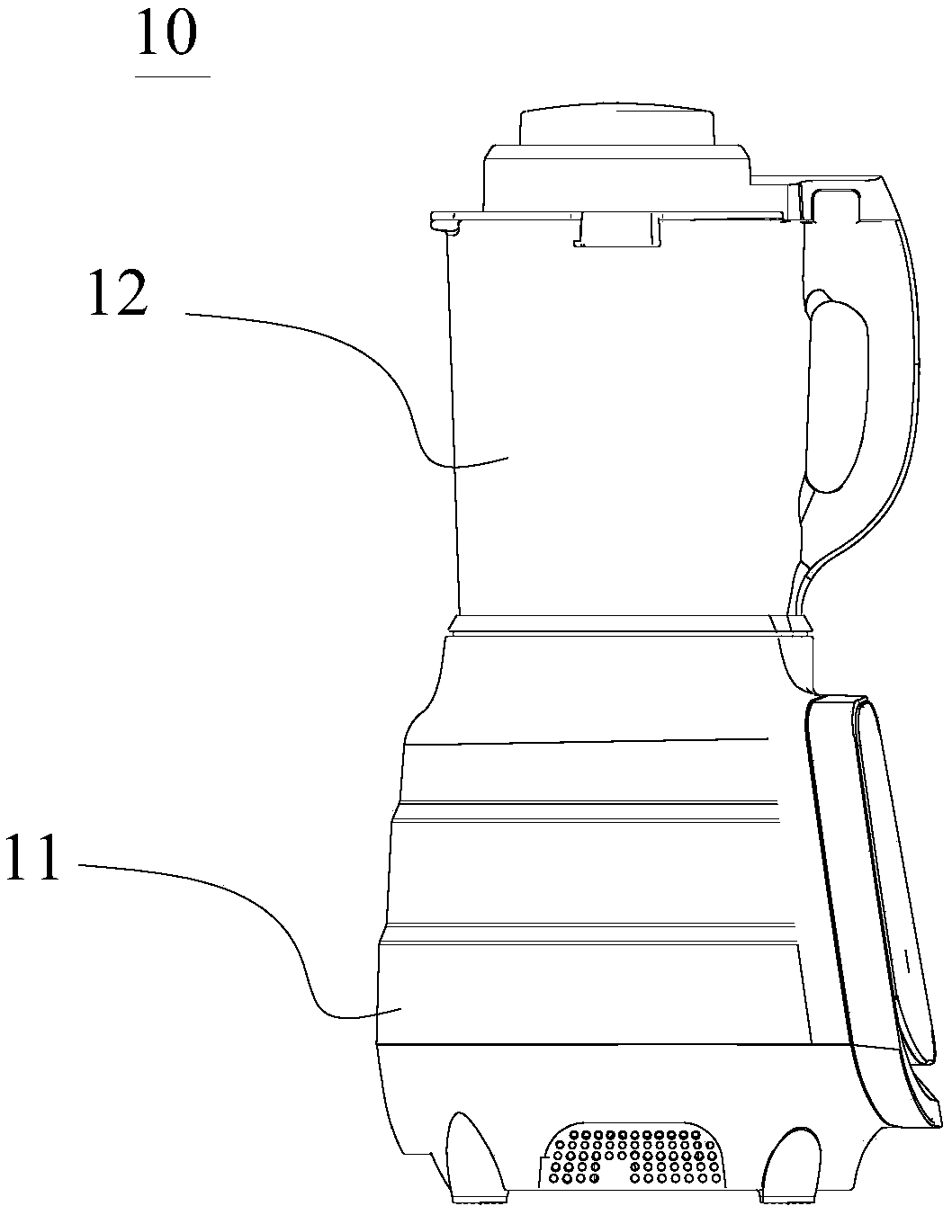 Cup lid assembly of food processer and food processer