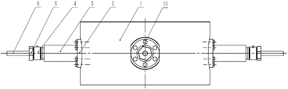 Horizontal biaxial extension testing machine and tension testing method thereof