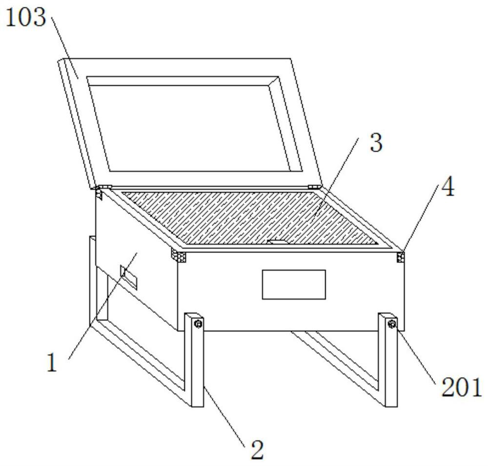 A mobile and convenient pet logistics safety transport box