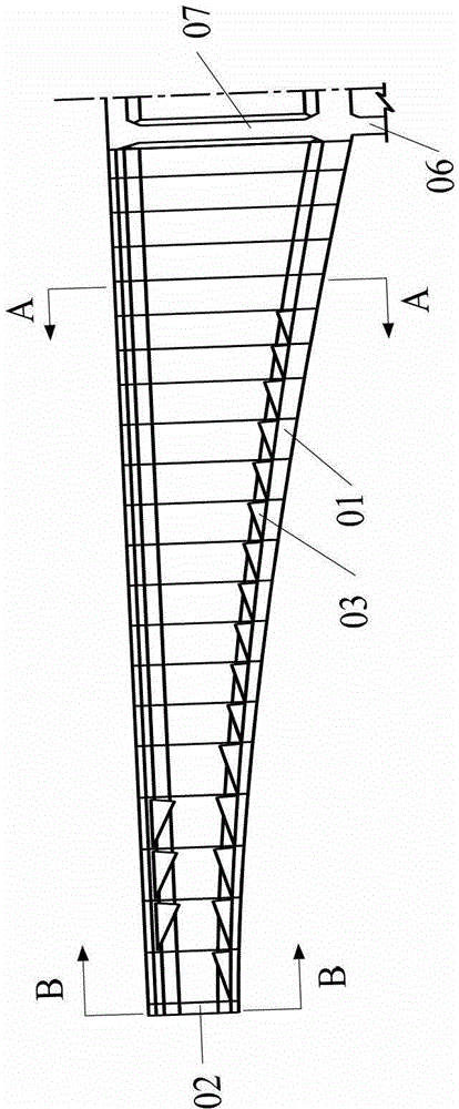 Prestressed concrete variable cross-section box bridge