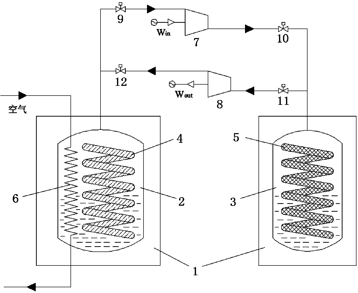 Method and system for storing energy by positive and reverse organic Rankine cycles