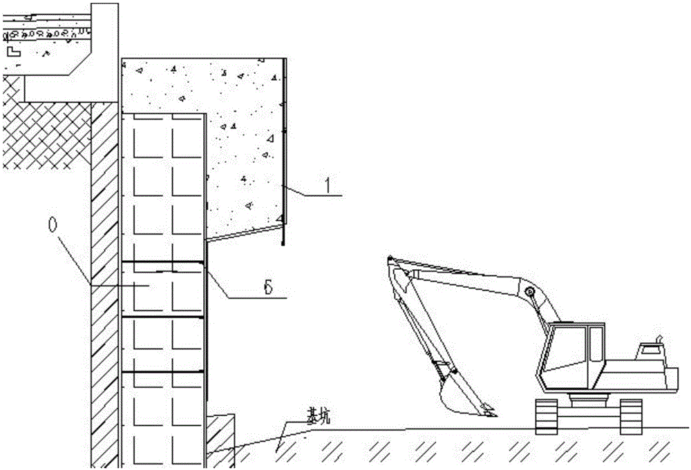 Suspended formwork supporting device for casting lining on surface of underground continuous wall and construction method